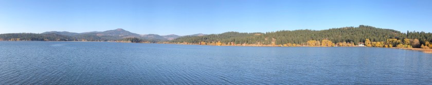 Hauser Lake, Idaho, from the public beach dock
