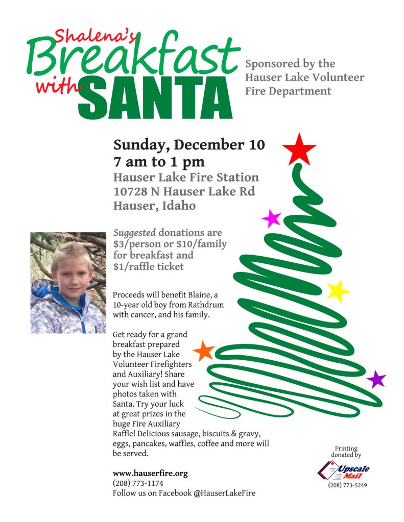 Breakfast with Santa 2017 Blaine