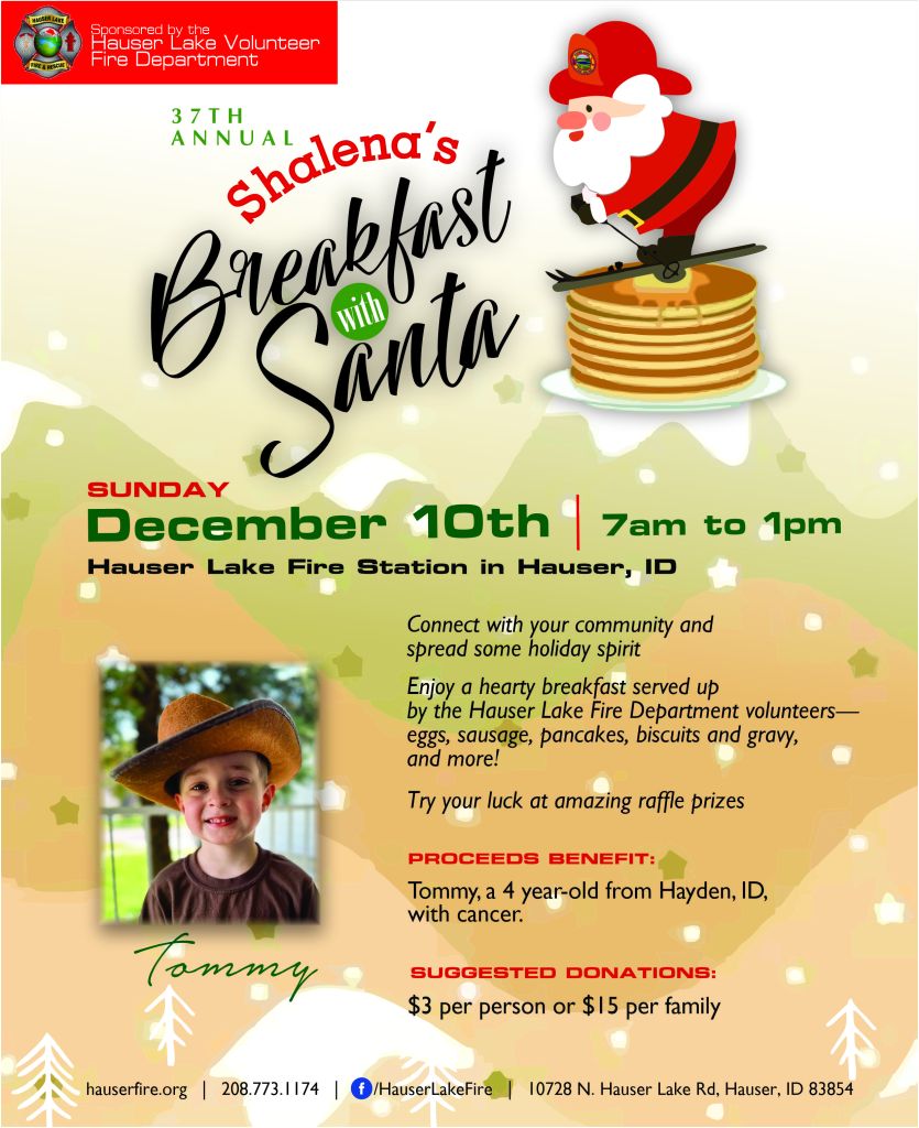 Breakfast with Santa 2023 flyer